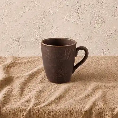 Чашка чайна з глини 0,4л гладка