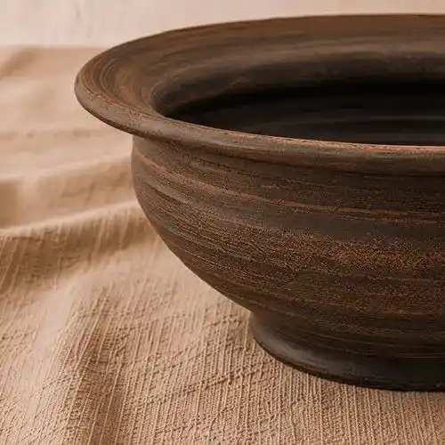 KR5077-1 (2) Миска глиняна домашня для вареників гладка